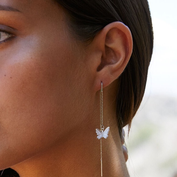 Brandy Melville Butterfly Drop Earrings 